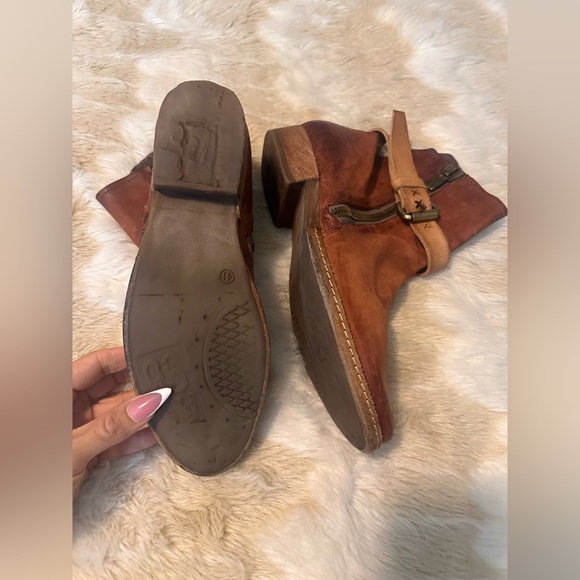 A.S.98 Tan Leather Ankle Boots - Picture 4 of 7